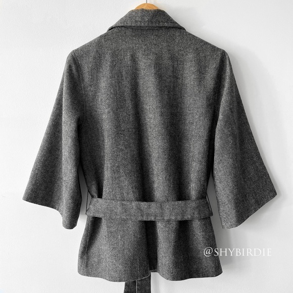 GAP Tweed 3/4 Sleeve Swing Jacket - Picture 2 of 14